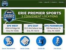Tablet Screenshot of eriepremiersports.com